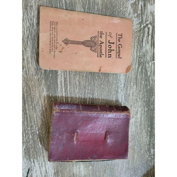 Antique 1853 The Everlasting Gospel Sanborn & Carter And The Gospel Of John Mini